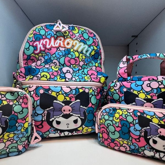 Kuromi Small Backpack Set | Set de Bultos Pequeños