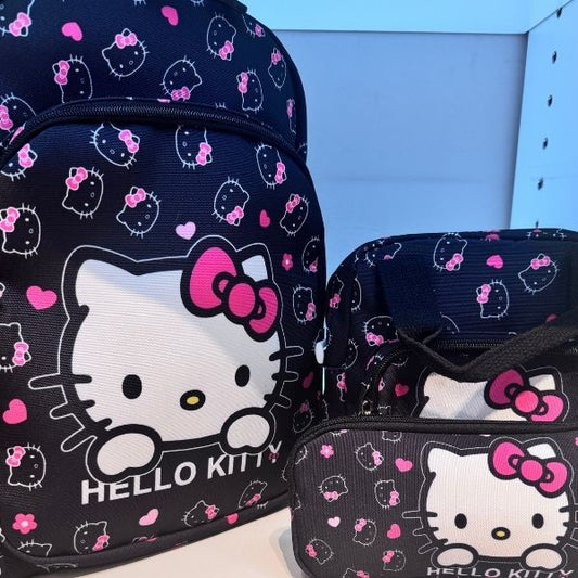Hello Kitty Back Pack Set | Set de Bultos