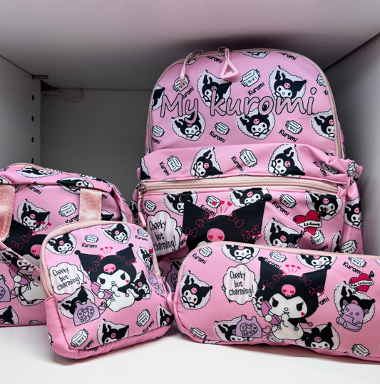 Kuromi Small Backpack Set | Set de Bultos Pequeños